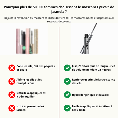 Eyeva™| Mascara naturel, allongeant et nourrissant