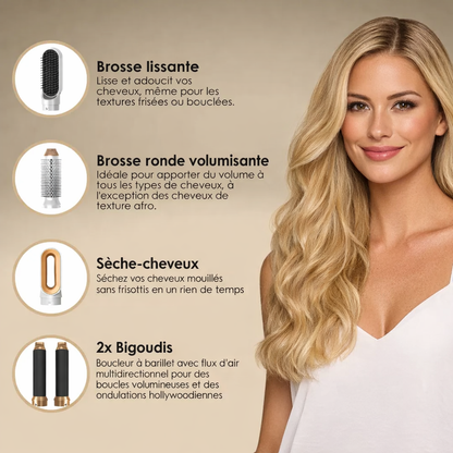 JASMELA – Florya Brosse coiffante 5 en 1